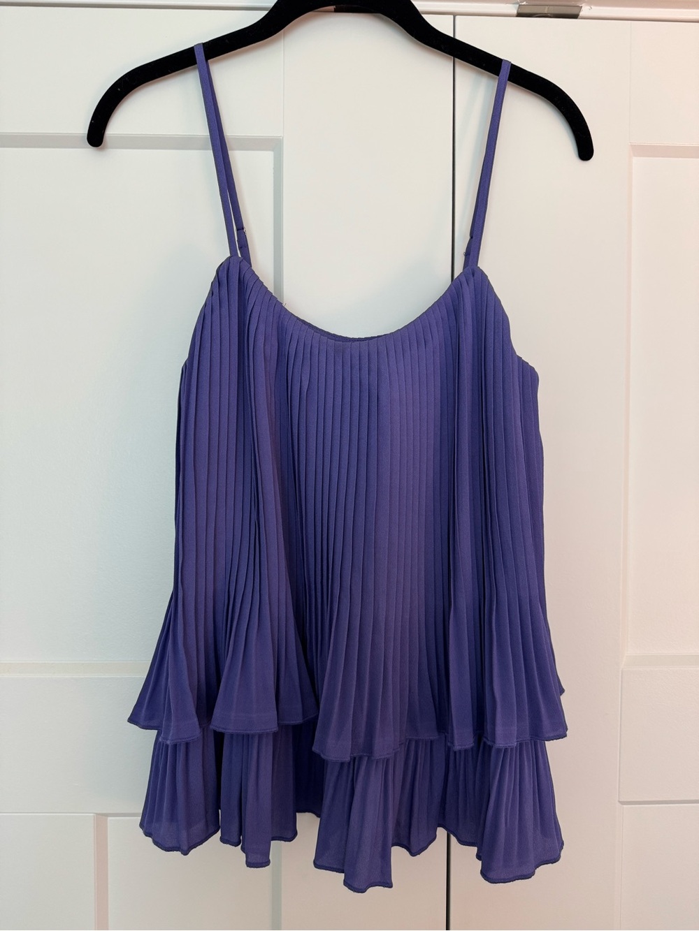 NWT Olivaceous Pleated Tiered Cami
